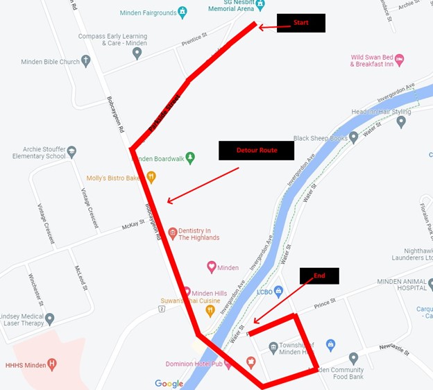 santa claus parade route map