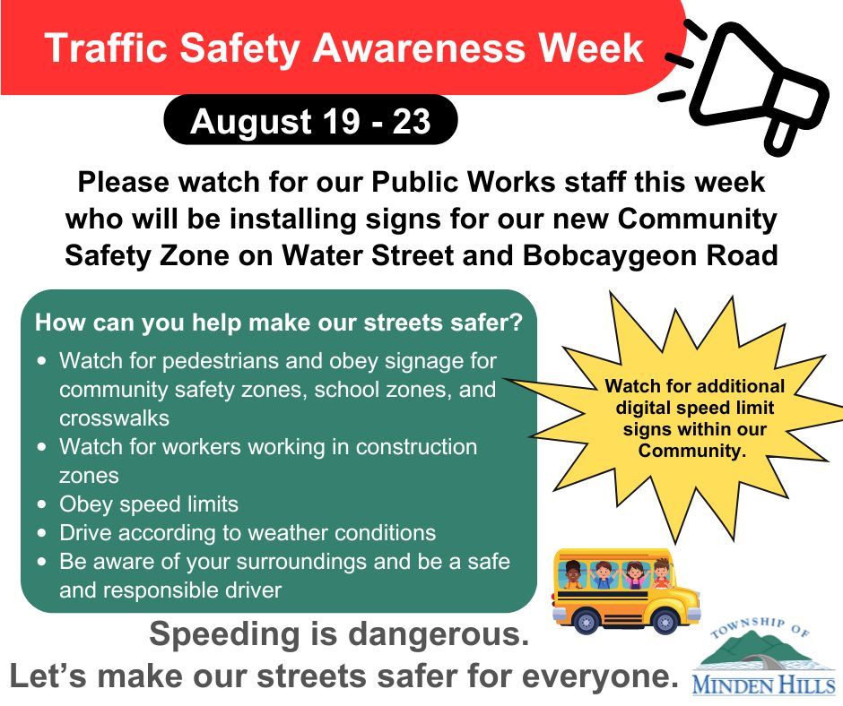 Traffic Safety Awareness Week August 19 to 23 